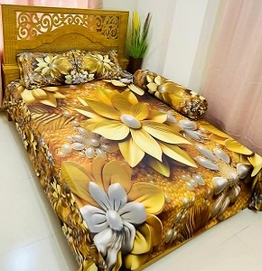 China Premium 3D Design Bed Sheet