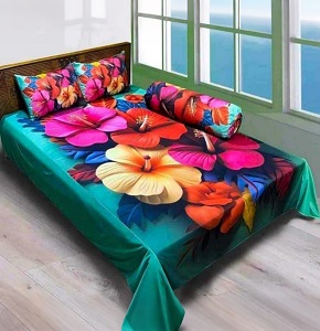 China Premium 3D Design Bed Sheet