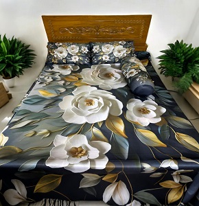 China Premium 3D Design Bed Sheet