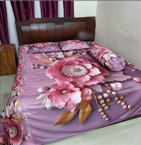 China Premium 3D Design Bed Sheet