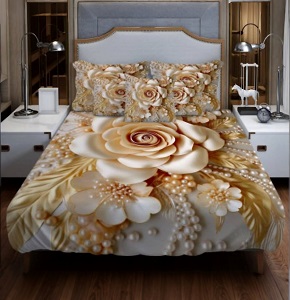 China Premium 3D Design Bed Sheet