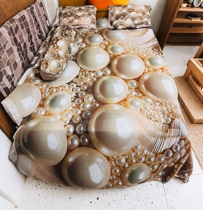 China Premium 3D Design Bed Sheet